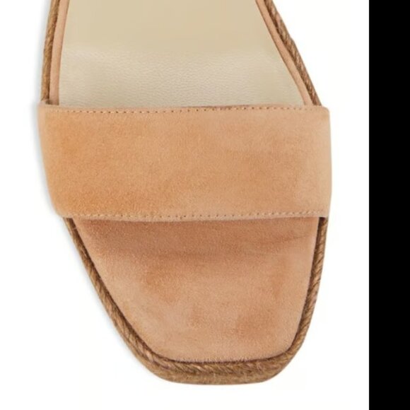 Jimmy Choo Mirabelle 70 Crystal Embellished Suede Espadrille Wedge Sandals 39 - Picture 6 of 10